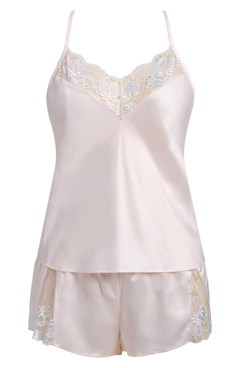 In Bloom by Jonquil Lacey Stretch Satin Short Pajamas, Alternate, color, 