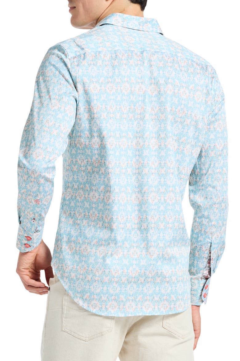 Mariage Floral Button-Up Shirt, Alternate, color, BLUE MULTI