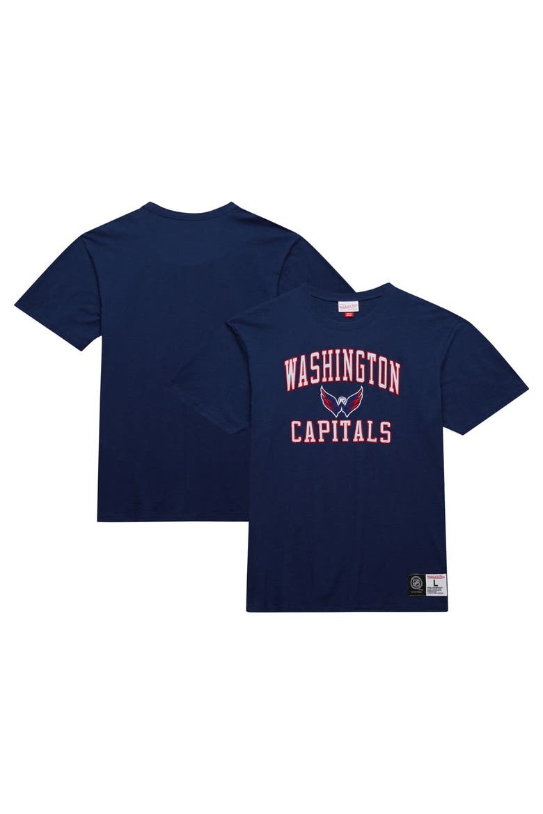 Men's Mitchell & Ness Navy Washington Capitals Legendary Slub T-Shirt, Main, color, Navy