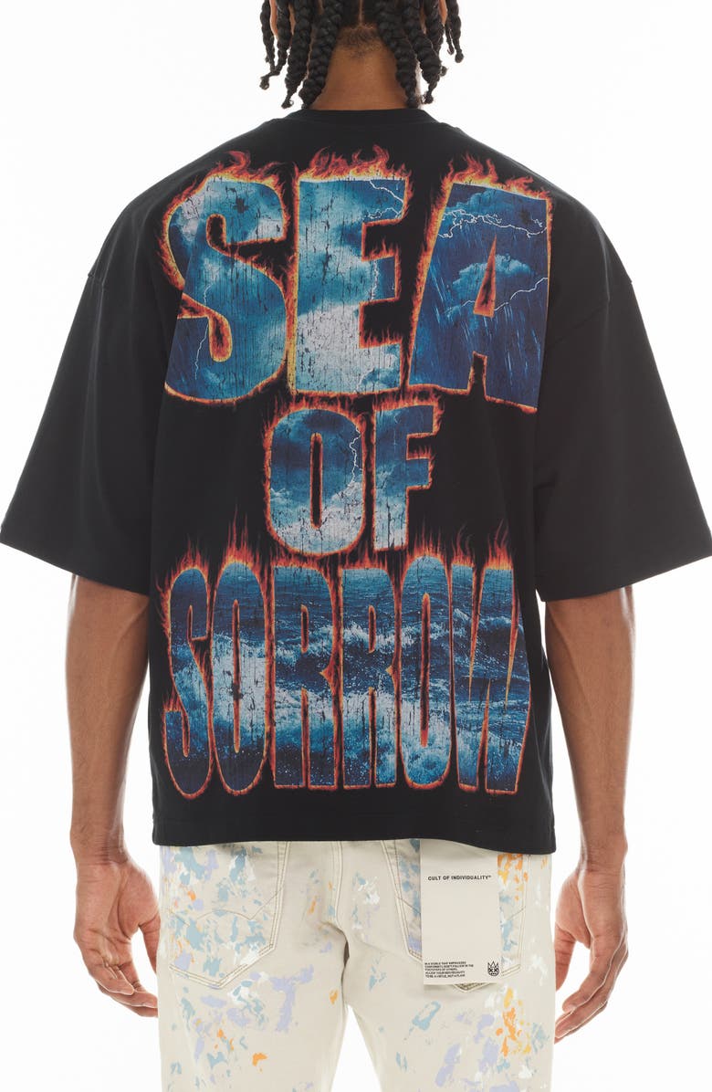 Cult of Individuality Crewneck Graphic T-Shirt, Alternate, color, 