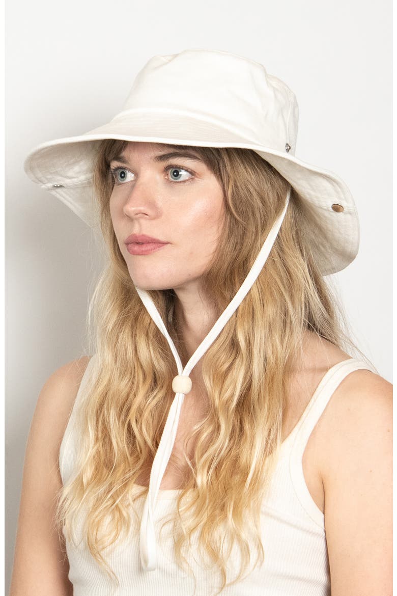 Twill Bucket Hat, Alternate, color, WHITE