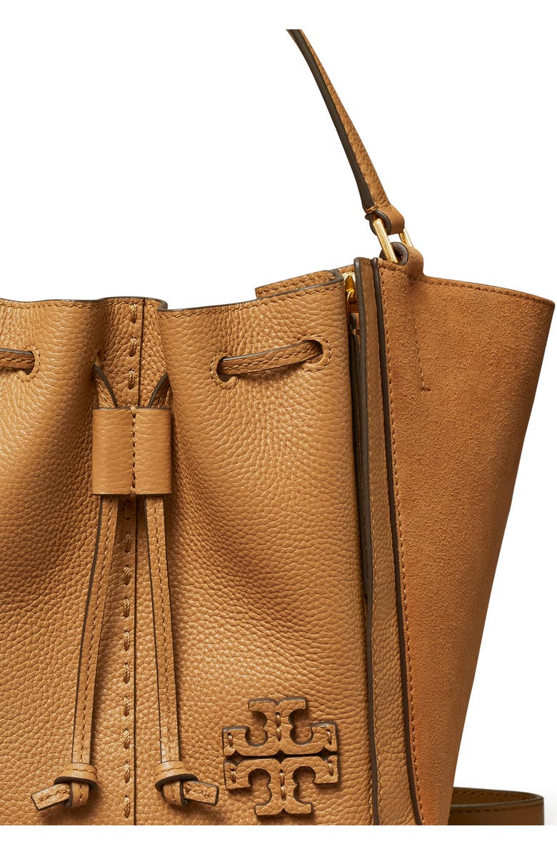 Tory Burch McGraw Drawstring Leather Satchel, Alternate, color,