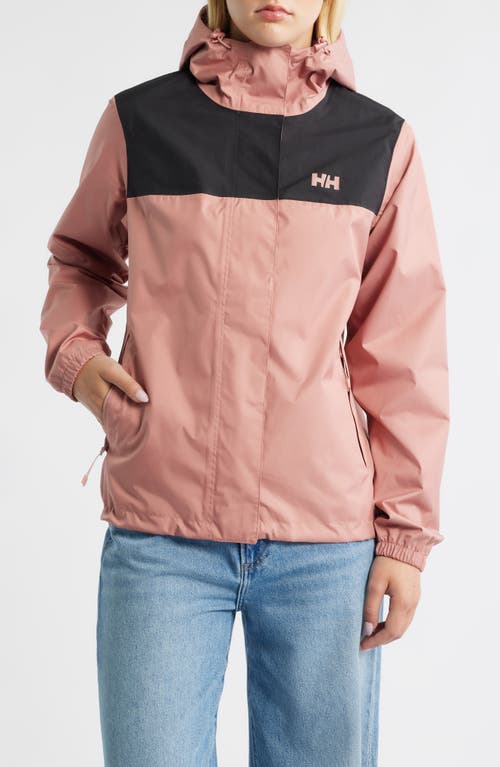 Helly Hansen Vancouver Hooded Rain Jacket In Pink