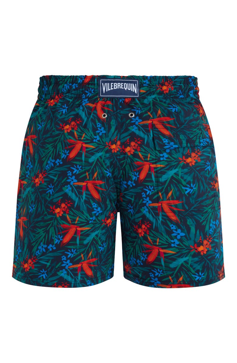 Vilebrequin Men's Tropical Flower Stretch Swim Trunks, Alternate, color,