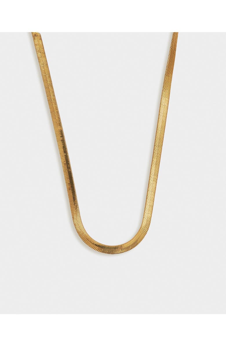 Katie Loxton Ciana Waterproof Gold Snake Chain Necklace, Main, color,
