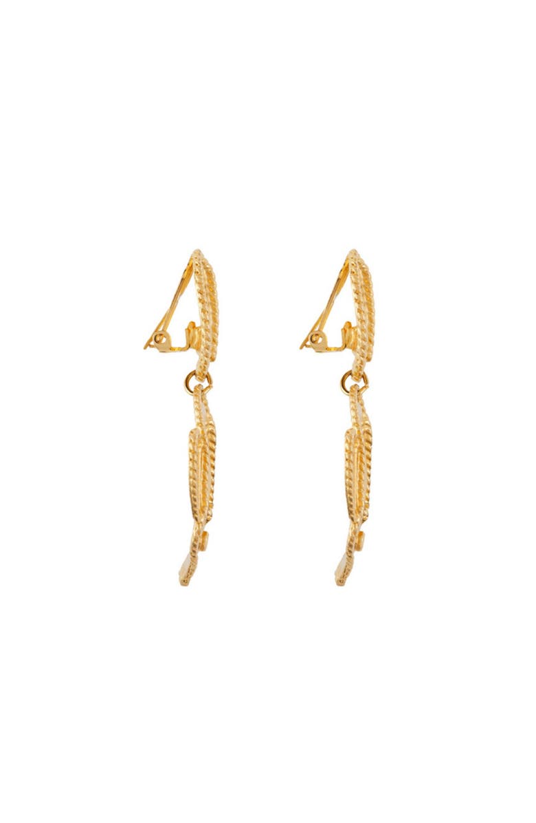 Susan Caplan 1980s Vintage Stylised Fish Clip-On Earrings, Alternate, color, Fish