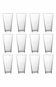 Fortessa Arcade Set of 12 Highball Glasses
