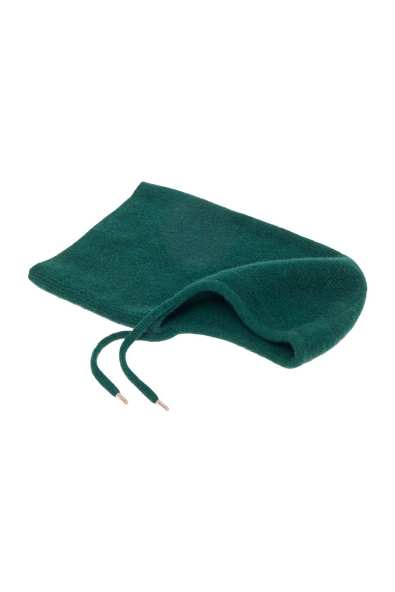 Yak Wool Blend Balaclava, Alternate, color, Bottle green