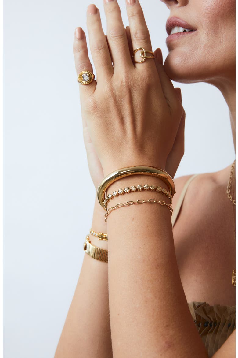 Celine Open Ring, Alternate, color, GOLD