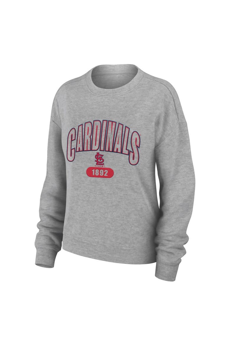 Women's WEAR by Erin Andrews Gray St. Louis Cardinals  Knitted Lounge Set, Alternate, color, Gray