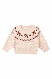 Bow Fair Isle Sweater