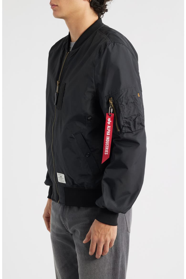 L-2B Skymaster Gen II Water Resistant Bomber Jacket, Alternate, color, BLACK