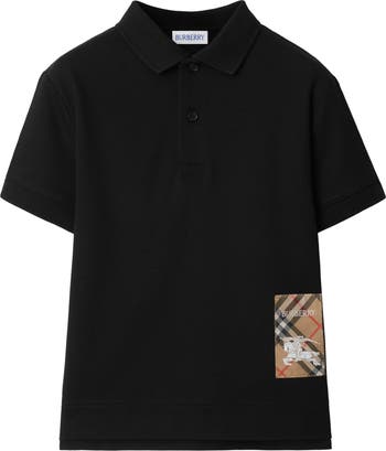 Burberry Boys Check Label Cotton Polo Shirt Nordstrom