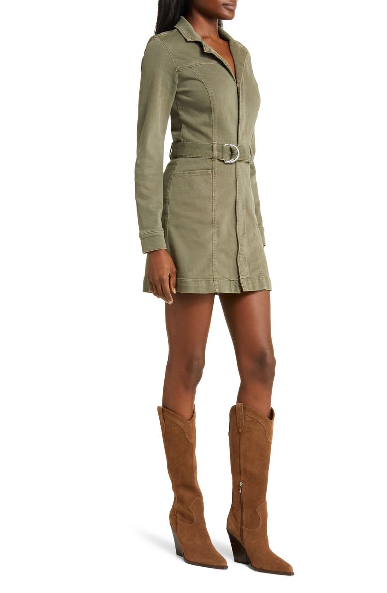 PAIGE Anessa Belted Long Sleeve Shirtdress, Alternate, color, 