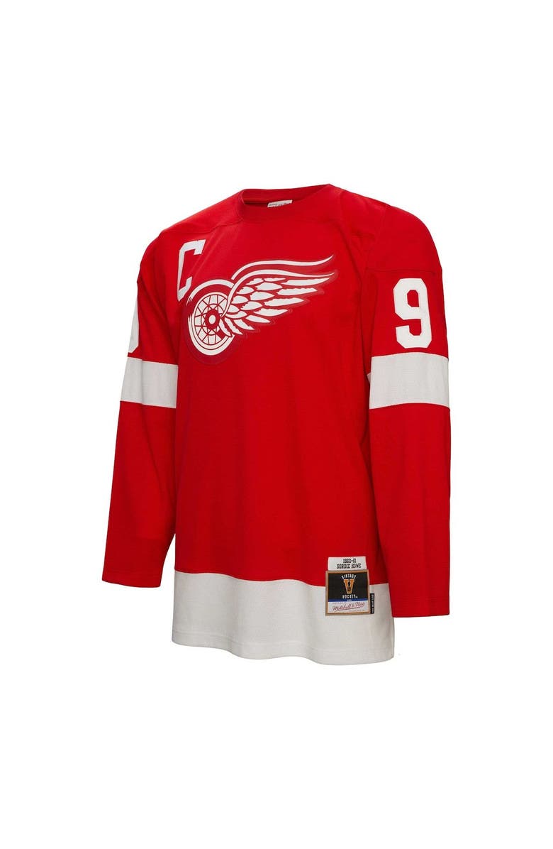 Mitchell & Ness Men's Mitchell & Ness Gordie Howe Red Detroit Red Wings Captain Patch 1960/61 Blue Line Player Jersey, Alternate, color, 