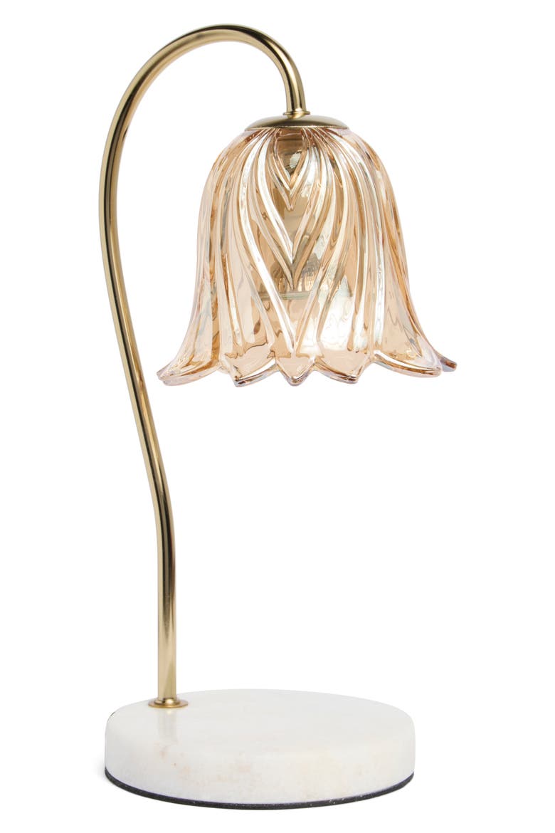 Rosabell Glow Candle Warmer, Main, color, AMBER
