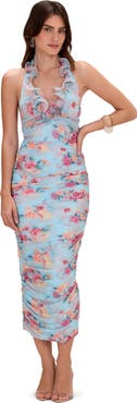 PatBO Flora Mist Midi Dress