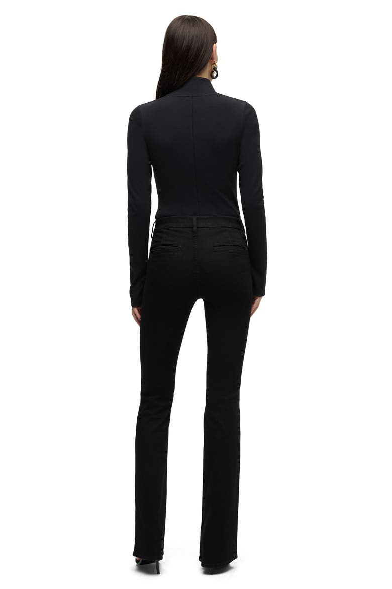 Long Sleeve Bodysuit, Alternate, color, BLACK