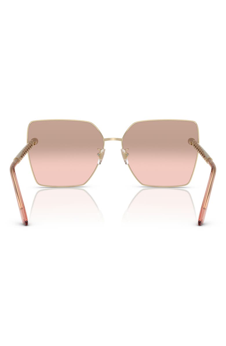 Versace 63mm Oversize Gradient Square Sunglasses, Alternate, color,