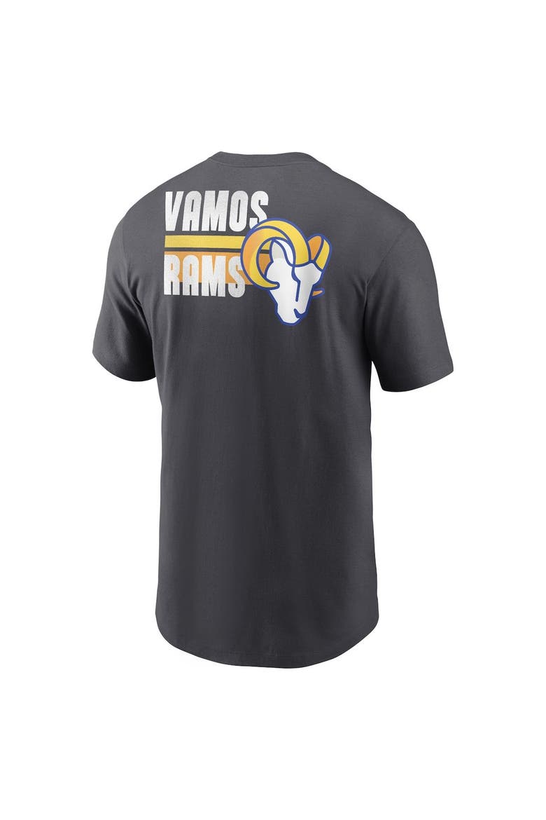 Men's Nike Anthracite Los Angeles Rams Blitz Essential T-Shirt, Alternate, color, Anthracite