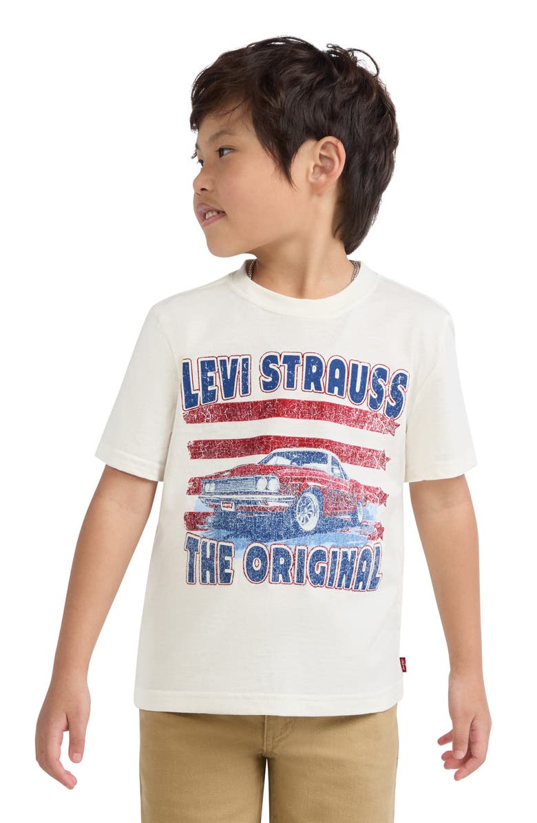Levi's Kids' American Muscle Car Graphic T-Shirt, Alternate, color, Levis Egret