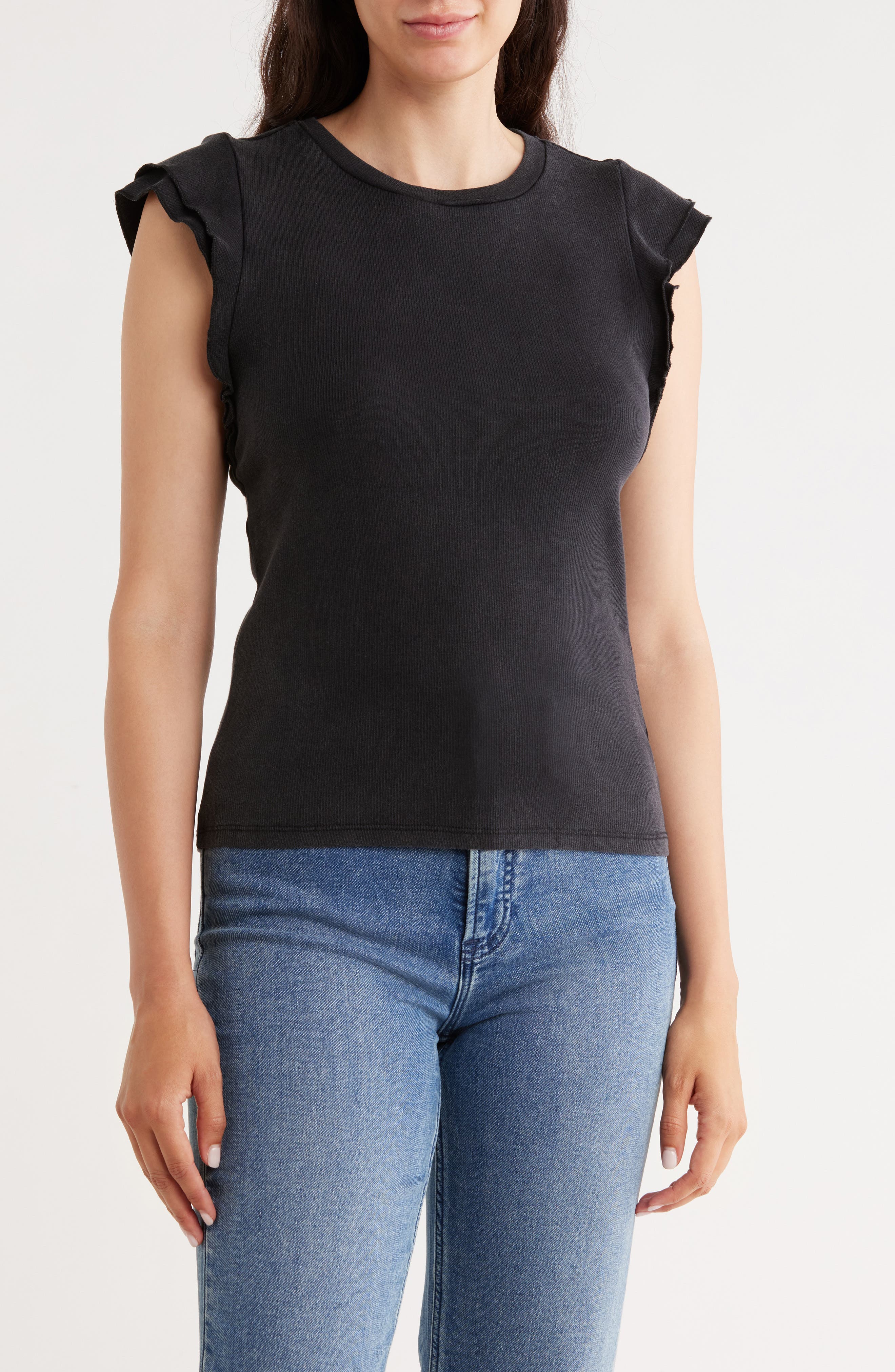 CYRUS Ruffle Sleeve Top