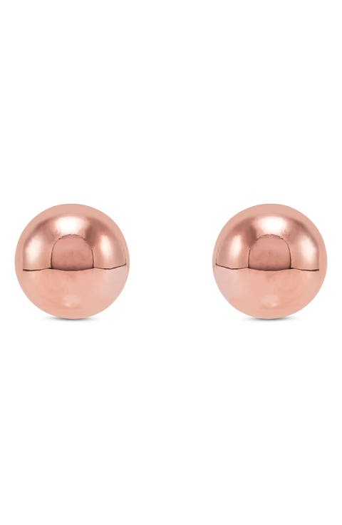 4mm Half Ball Stud Earrings