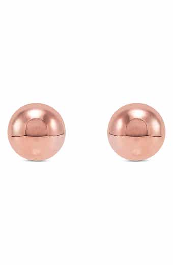 Frankie & Zoe 4mm Half Ball Stud Earrings