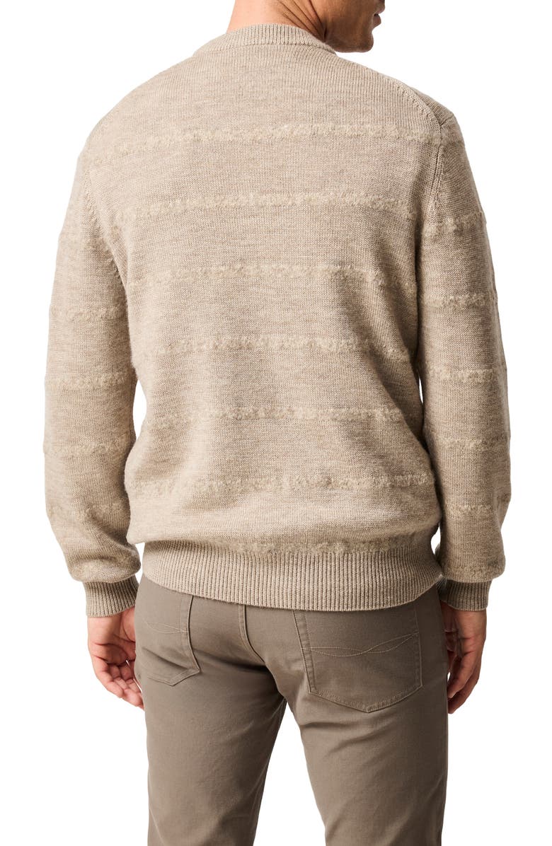 Rodd & Gunn Bill's Way Textured Stripe Sweater, Alternate, color, Natural