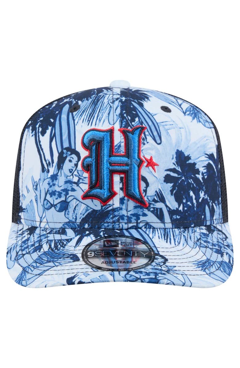 New Era Men's New Era  Navy Houston Texans Hula Trucker 9SEVENTY Adjustable Hat, Alternate, color, 