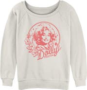 DOLLY PARTON Junior's Artistic Lasso Badge Sweatshirt