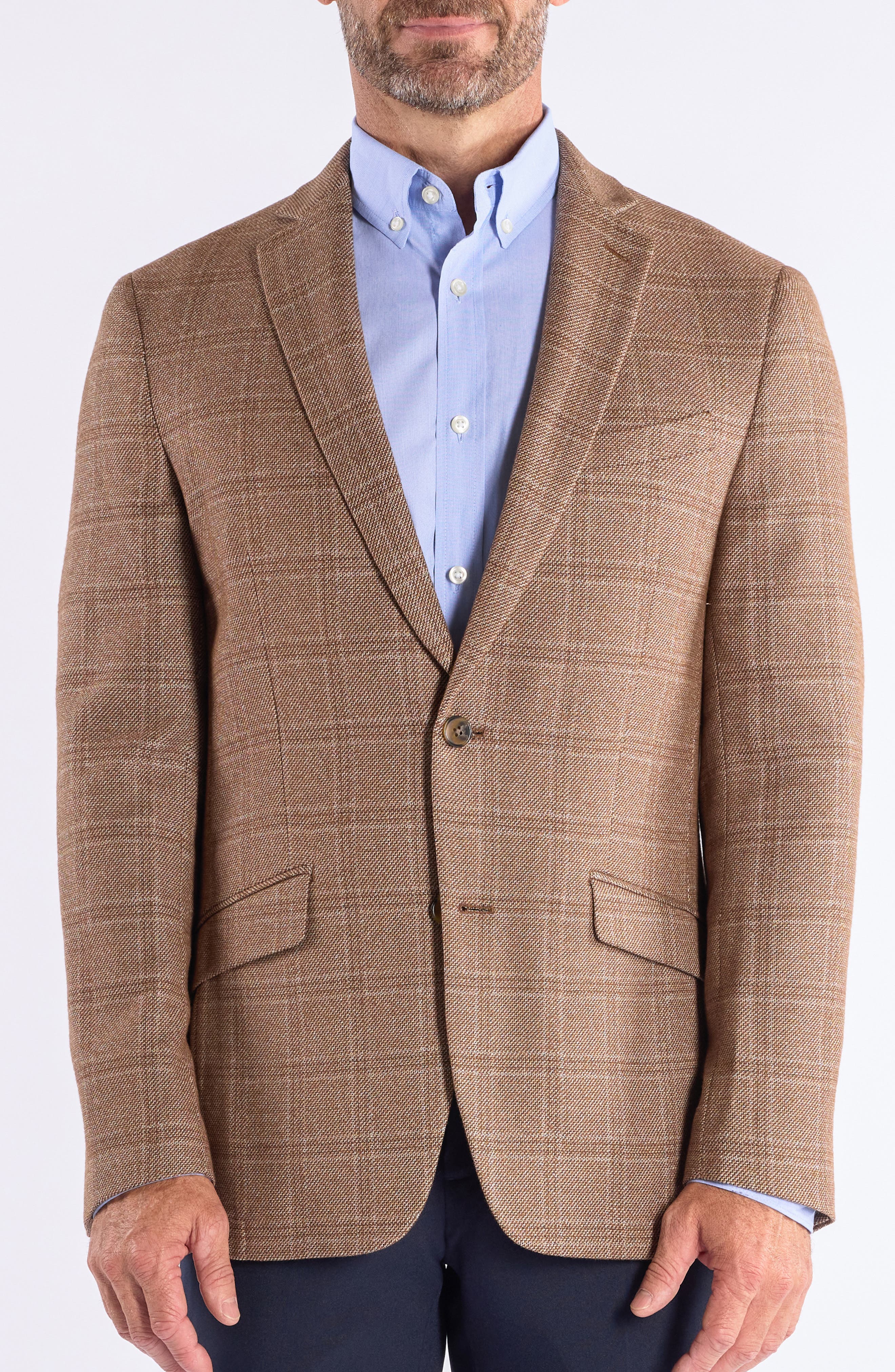 SAVILE ROW CO Windowpane Knit Sport Coat