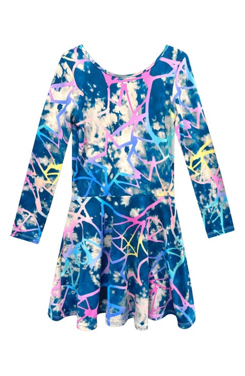 Kids' SimplySoft Long Sleeve Skater Dress