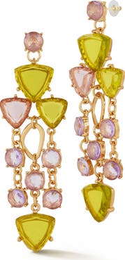 CHLOE AND MADISON Cubic Zirconia Statement Drop Earrings