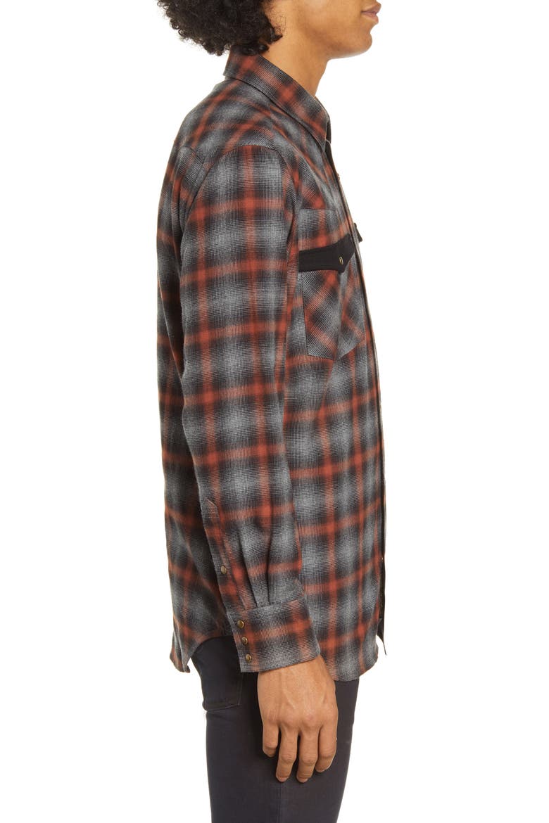 x Bob Dylan Upstate Regular Fit Plaid Shirt, Alternate, color, SHADOW