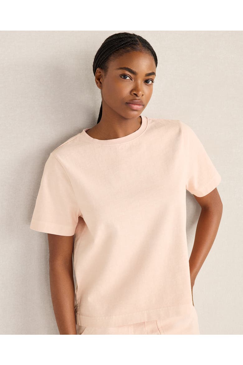 Garment-Dyed Organic Cotton Jersey Knit Tee, Main, color, Garment Dye Pale Peach