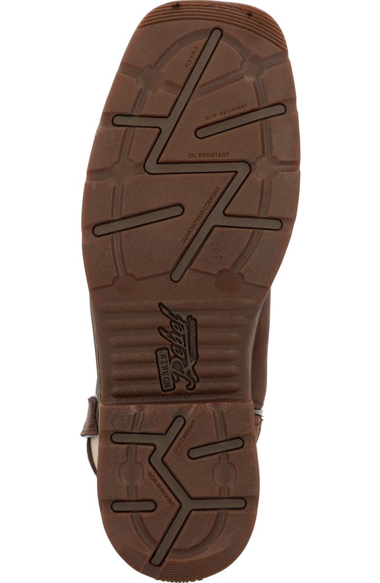 DURANGO Texas Flag Steel Toe Work Boot, Alternate, color, Dark Brown And Texas Flag