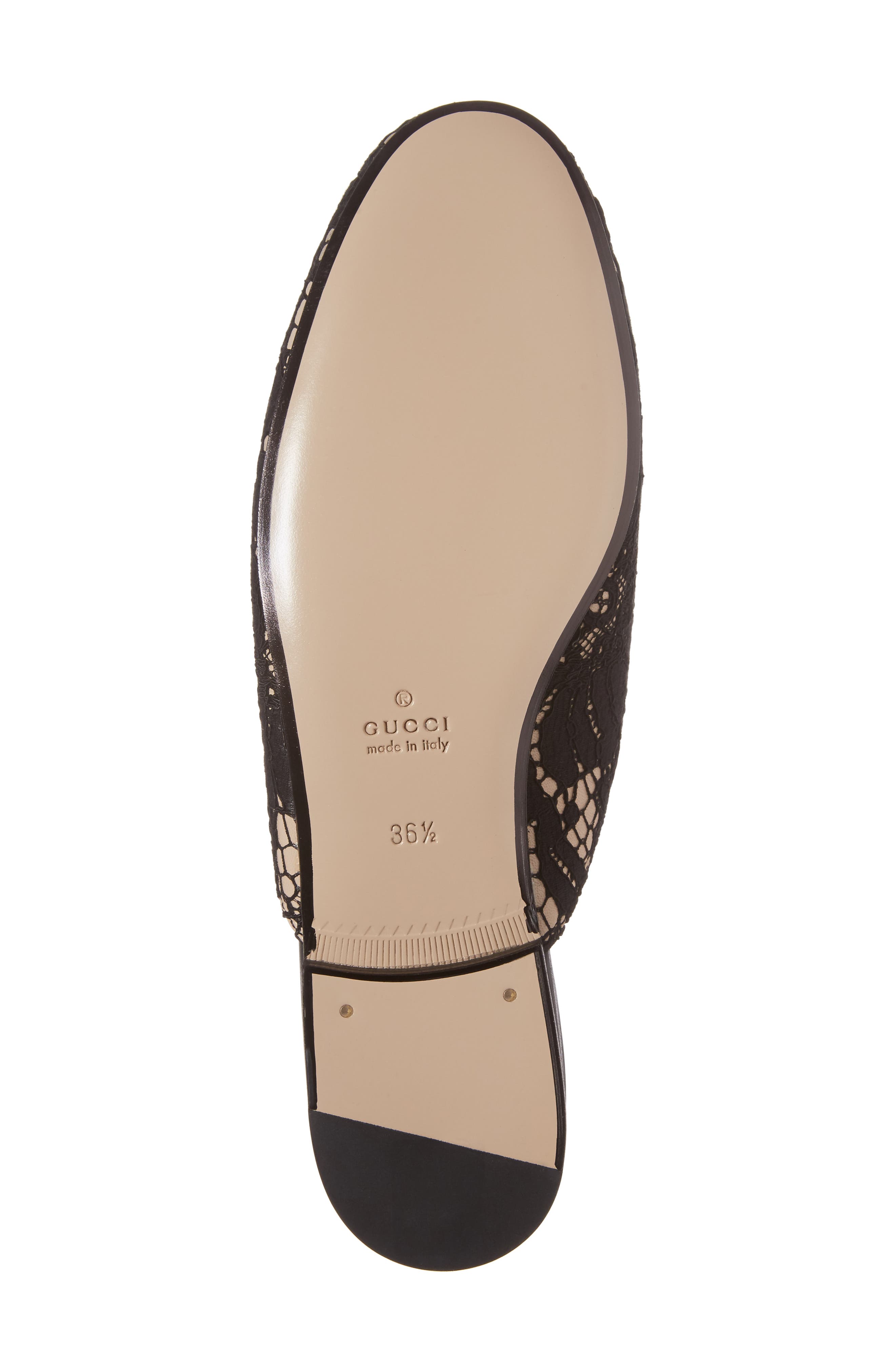 Gucci Lace Princetown Loafer Mule, Alternate, color, 