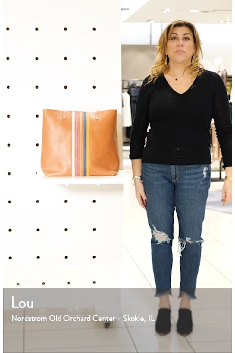The Transport Stripe Embroidered Tote video