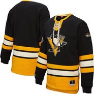 Mitchell & Ness Women's Mitchell & Ness Black Pittsburgh Penguins Heritage Lace-Up Pullover Sweatshirt