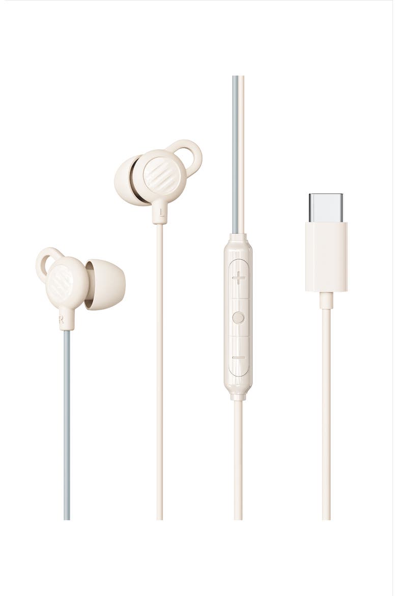 SleepTones USB-C Wired Sleeping Earbuds, Main, color, Beige
