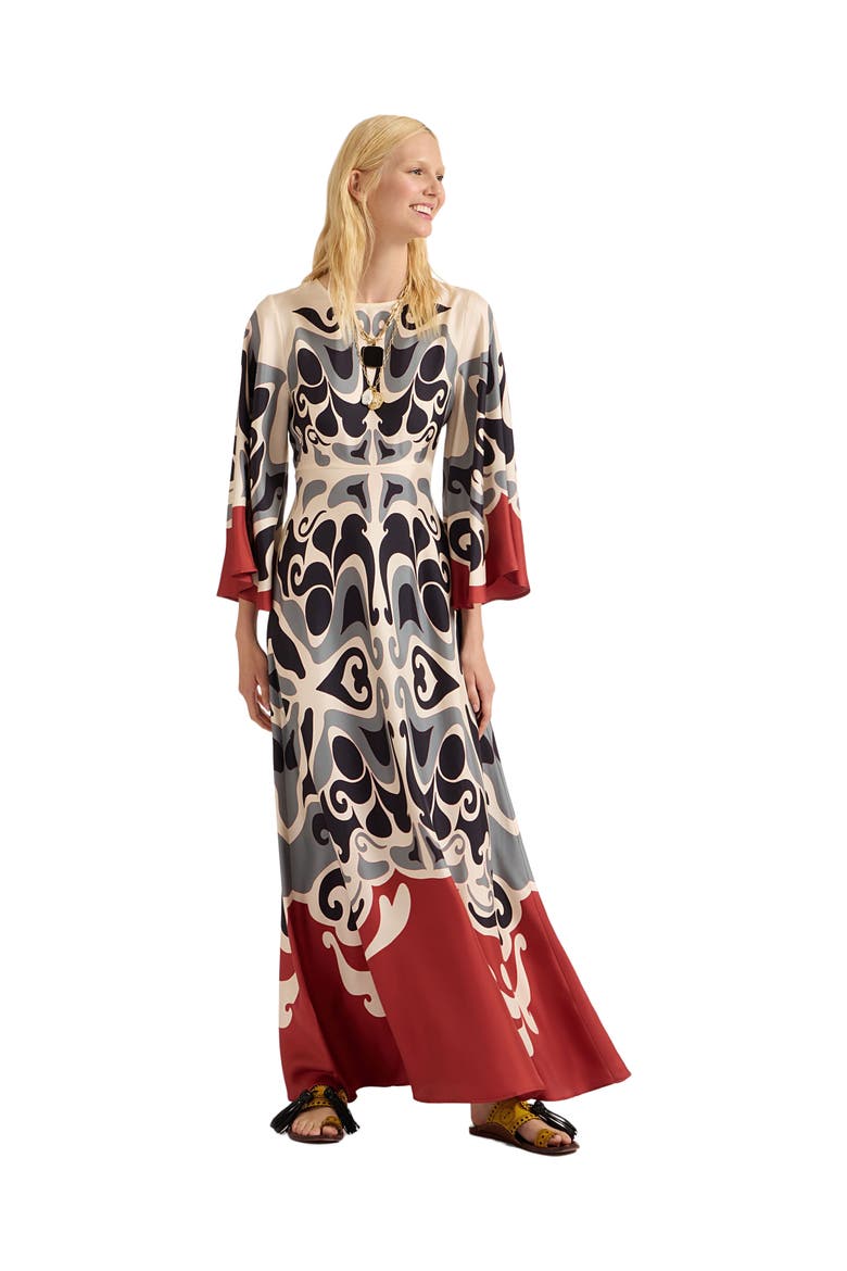 Long Sorella Dress Phoenix Placée Ivory, Main, color, Phoenix Placée Ivory