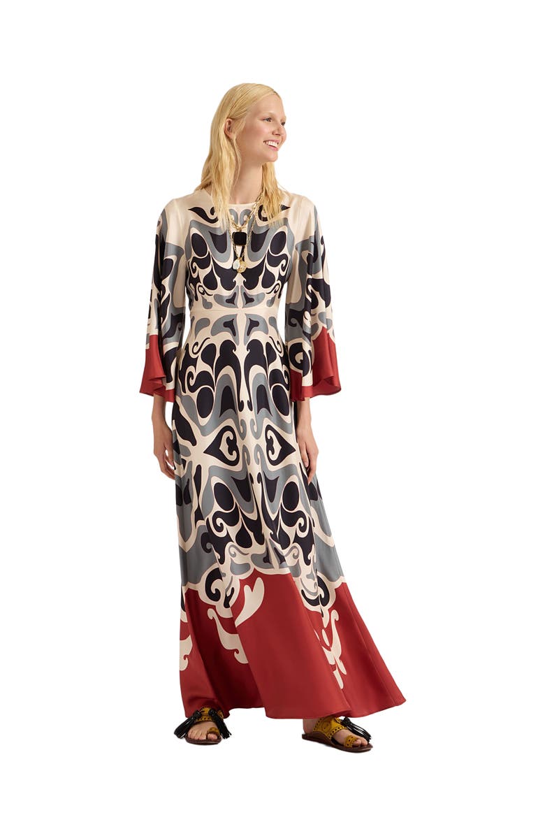 La DoubleJ Long Sorella Dress Phoenix Placée Ivory, Main, color, Phoenix Placée Ivory