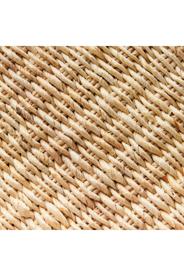 Abaca French Braided Square Decorative Trays Set of 2, Alternate, color, Beige