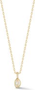 GLAZE JEWELRY Oval Cubic Zirconia Pendant Necklace