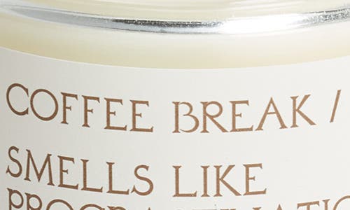 Anecdote Candles Coffee Break Candle In White