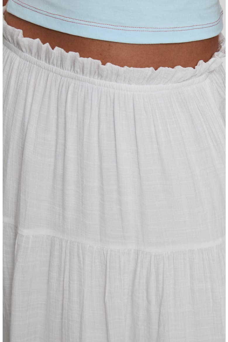 Mya Tiered Maxi Skirt, Alternate, color, WHITE