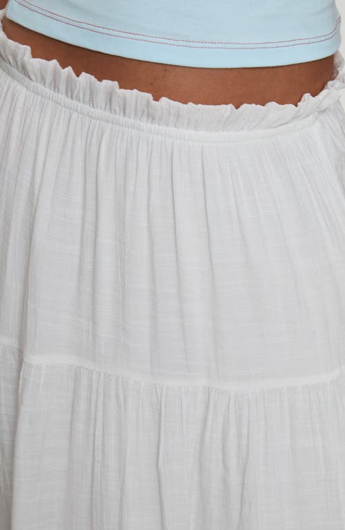 Princess Polly Mya Tiered Maxi Skirt In White