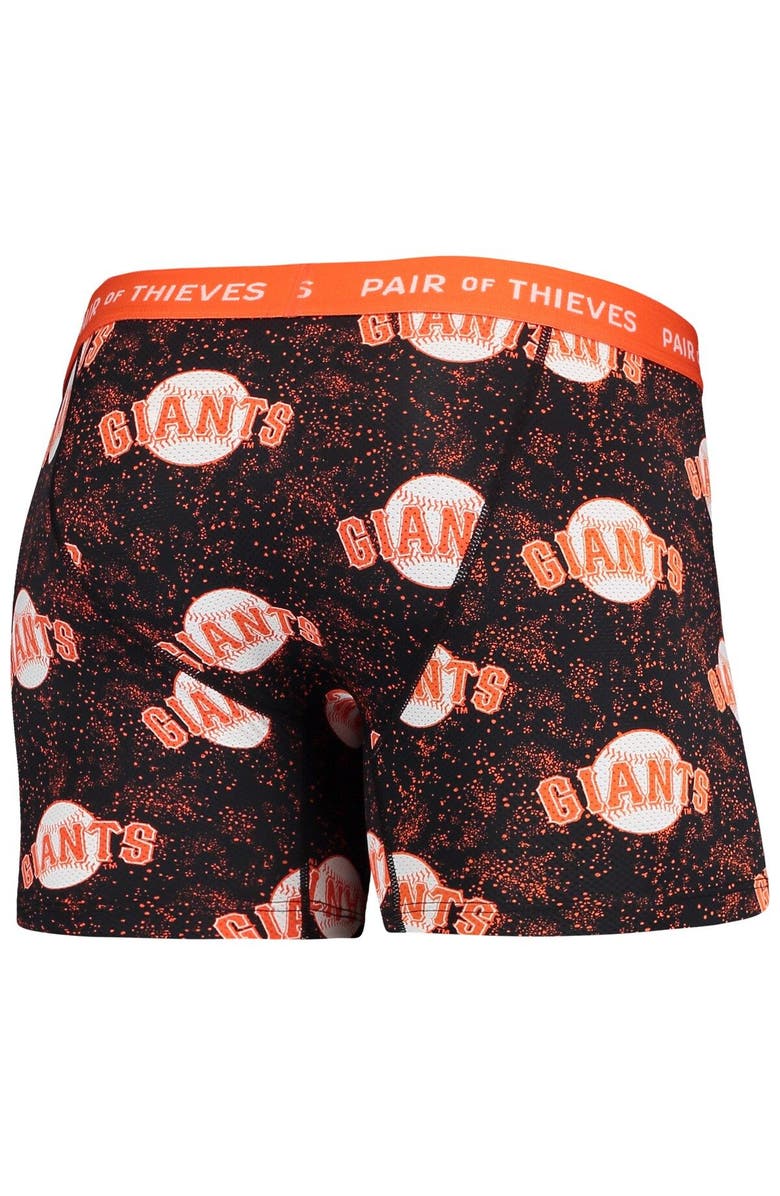 Pair of Thieves Men's Pair of Thieves Black San Francisco Giants Super Fit 2-Pack Boxer Briefs Set, Alternate, color, Black