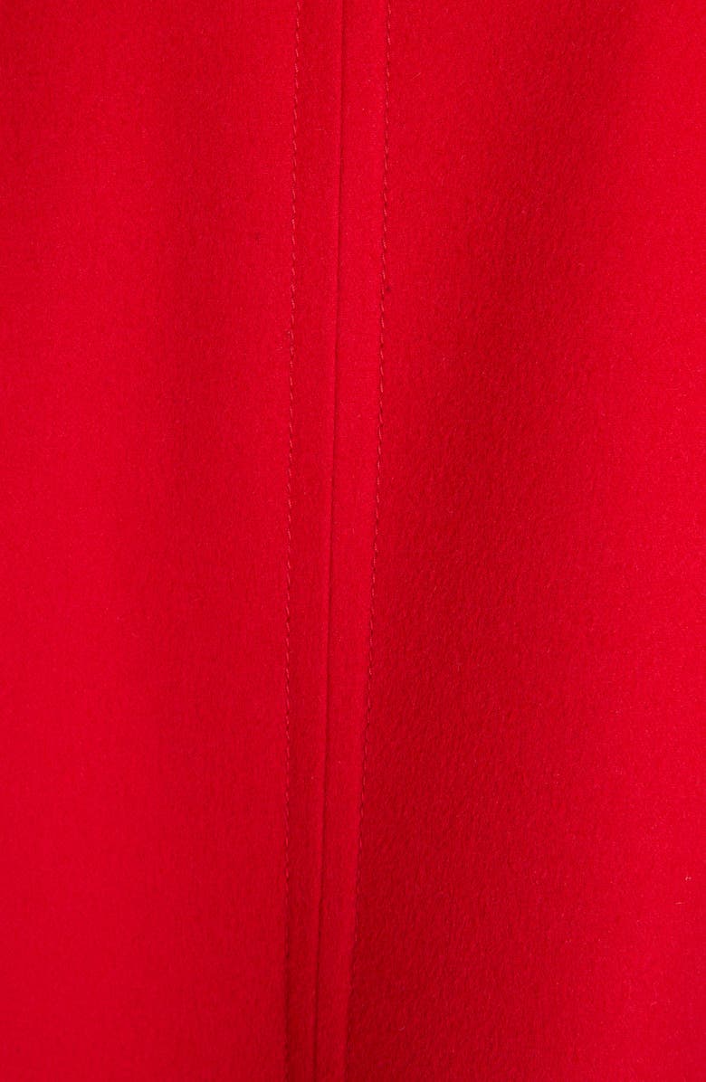 Valentino Garavani Virgin Wool & Cashmere Broadcloth Trapeze Coat, Alternate, color, Dark Red